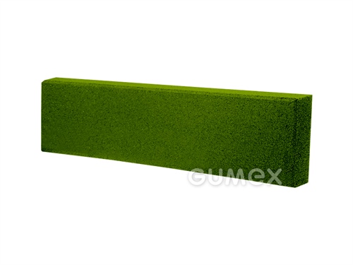 Elastischer Bordstein ELASTON-ELTEC, 30mm, Breite 250mm, Länge 1000mm, recyclierter Gummi, grün, 